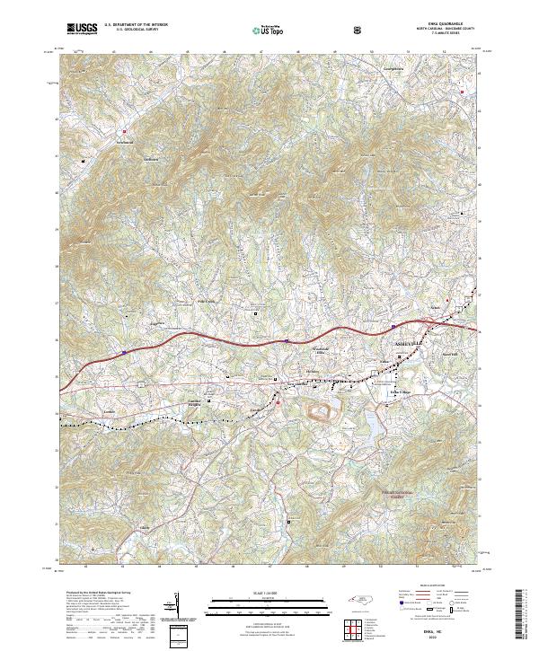 Enka topographic map thumbnail