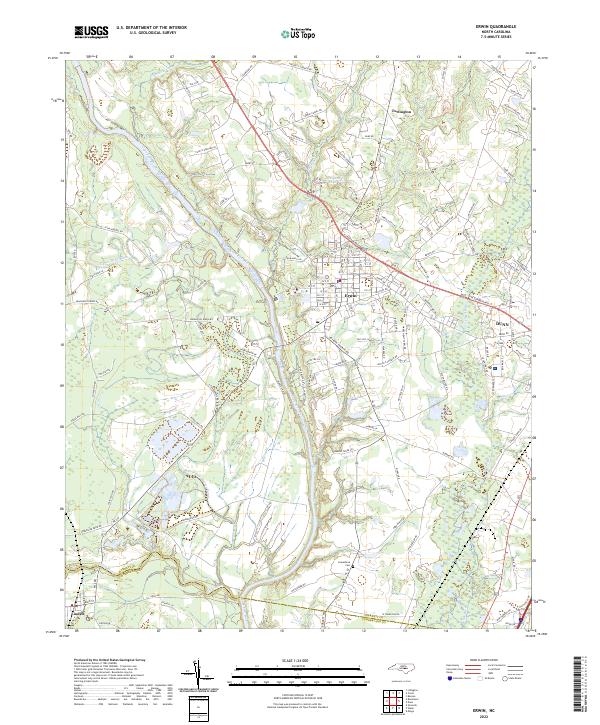 Erwin topographic map thumbnail