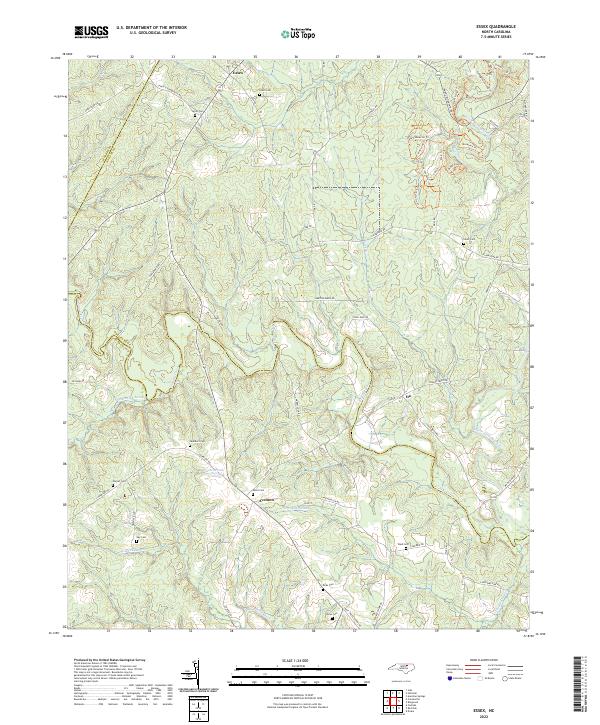 Essex topographic map thumbnail