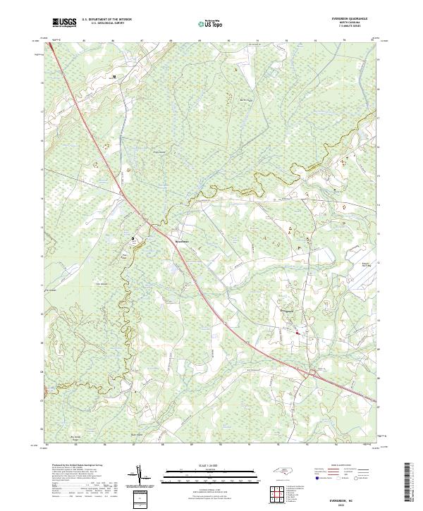 Evergreen topographic map thumbnail