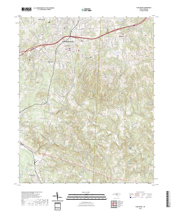 Fair Grove topographic map thumbnail