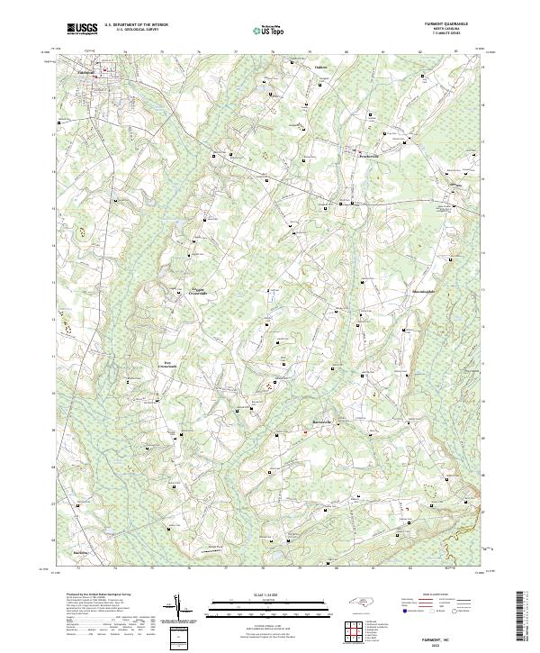 Fairmont topographic map thumbnail