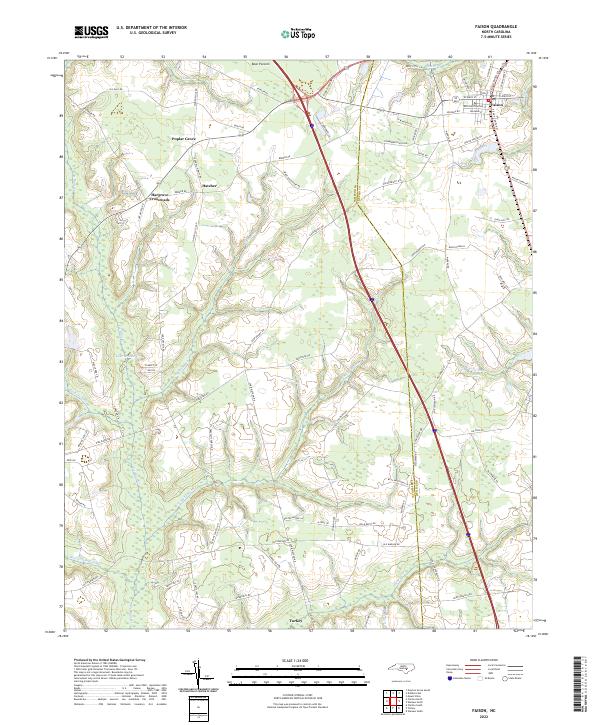 Faison topographic map thumbnail