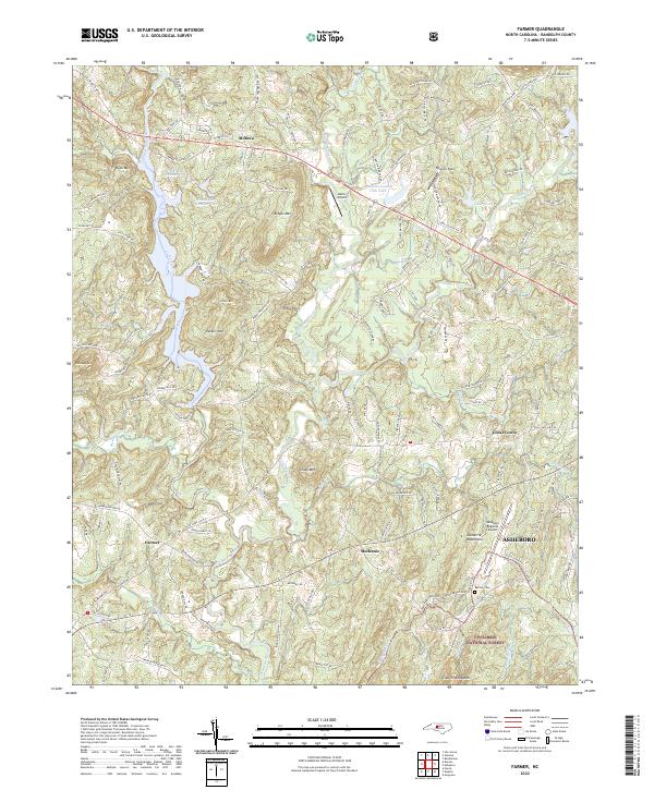 Farmer topographic map thumbnail