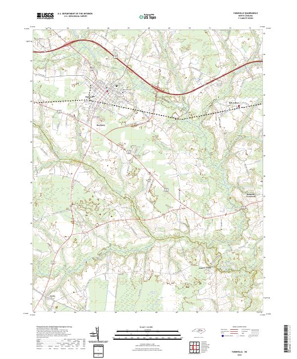 Farmville topographic map thumbnail