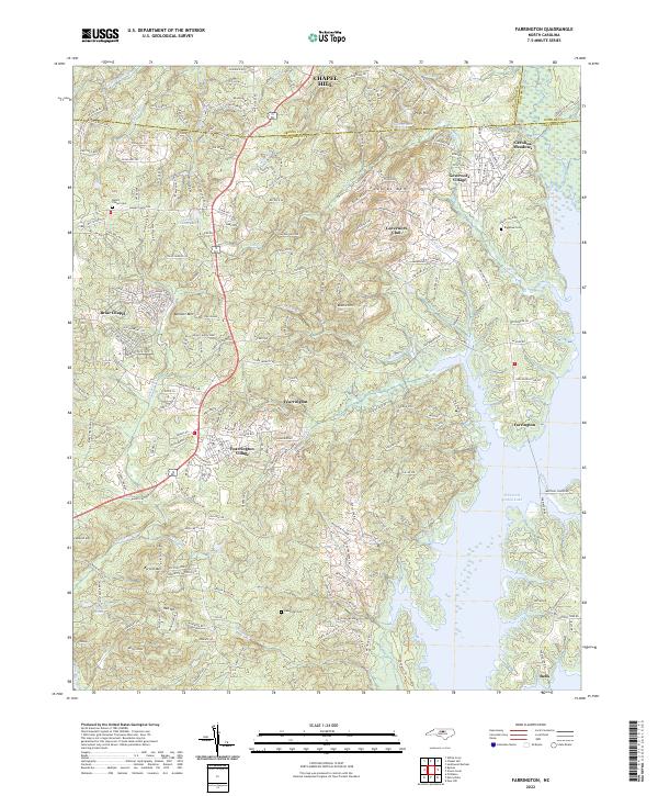 Farrington topographic map thumbnail