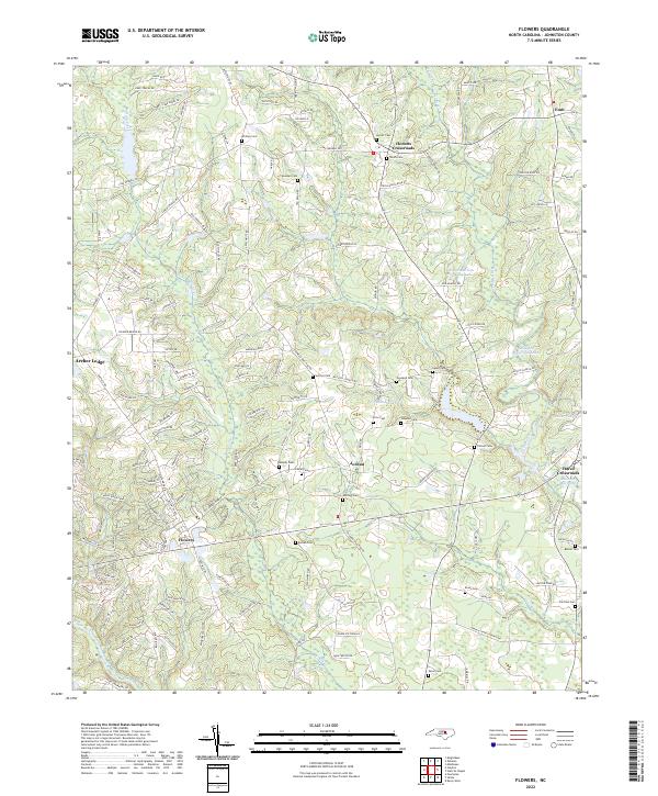 Flowers topographic map thumbnail