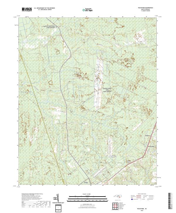 Folkstone topographic map thumbnail