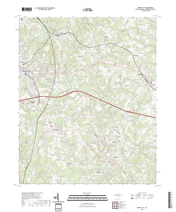 Forest City topographic map thumbnail