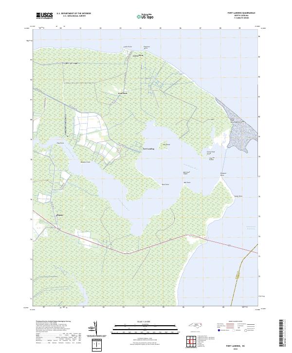 Fort Landing topographic map thumbnail