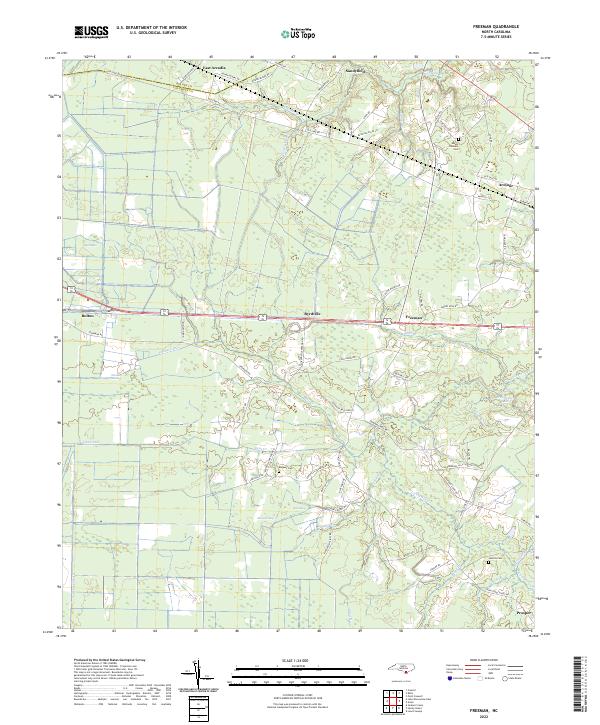 Freeman topographic map thumbnail