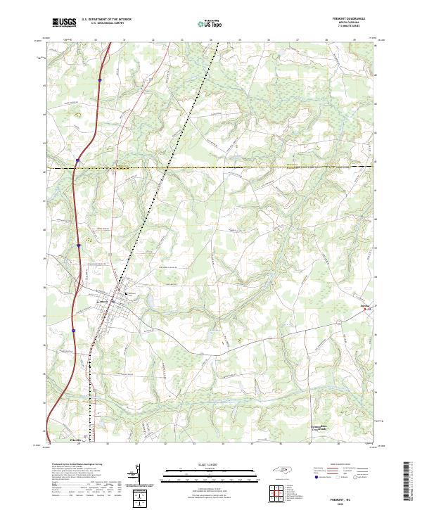 Fremont topographic map thumbnail