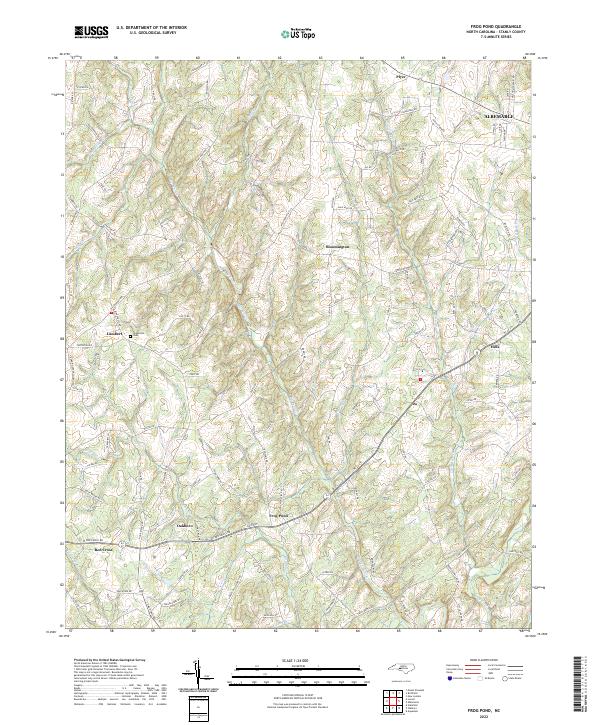 Frog Pond topographic map thumbnail