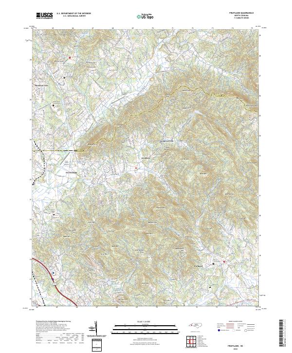 Fruitland topographic map thumbnail