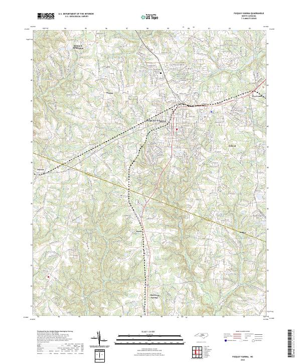 Fuquay-Varina topographic map thumbnail