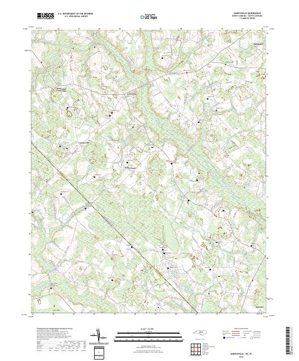 Gaddysville topographic map thumbnail