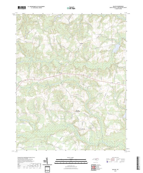 Galatia topographic map thumbnail