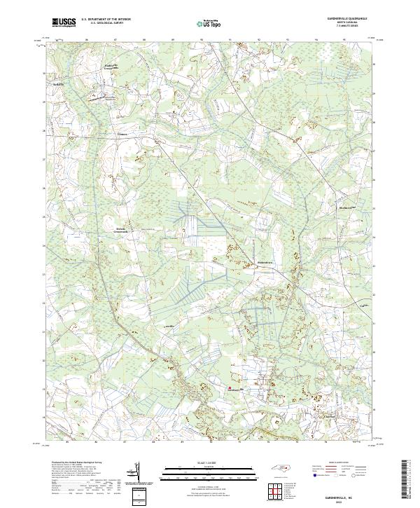 Gardnerville topographic map thumbnail