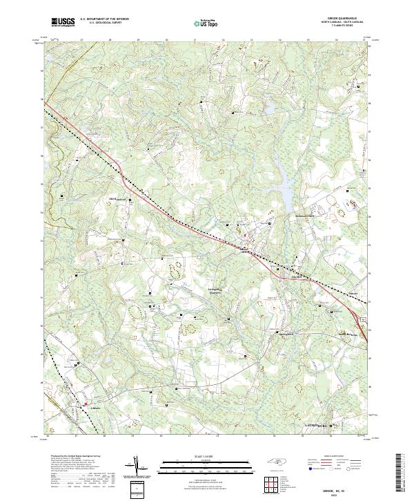 Gibson topographic map thumbnail