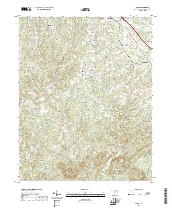 Glenola topographic map thumbnail