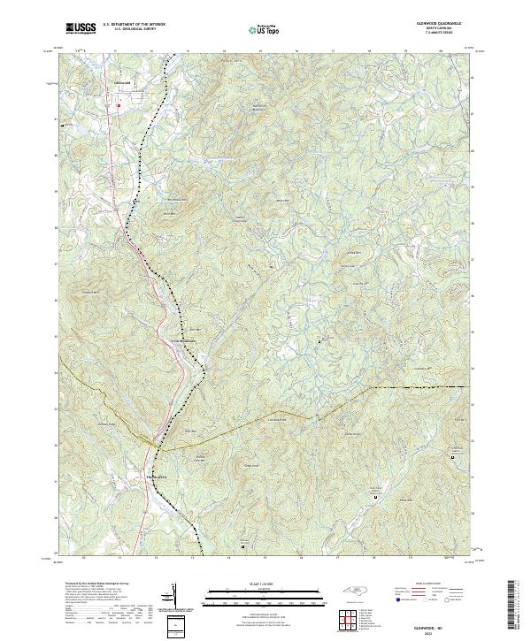 Glenwood topographic map thumbnail