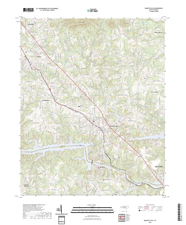 Granite Falls topographic map thumbnail