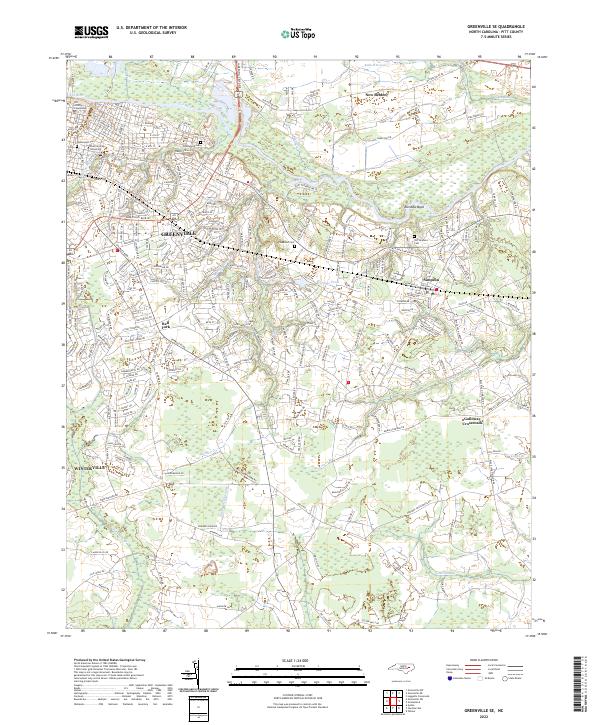 Greenville SE topographic map thumbnail