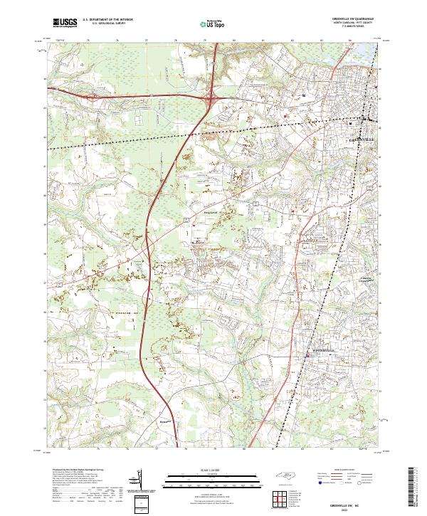 Greenville SW topographic map thumbnail