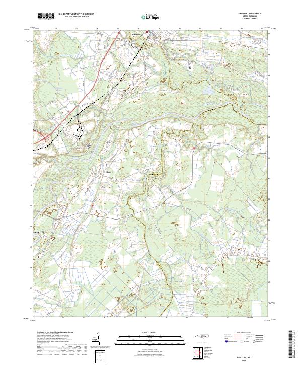 Grifton topographic map thumbnail