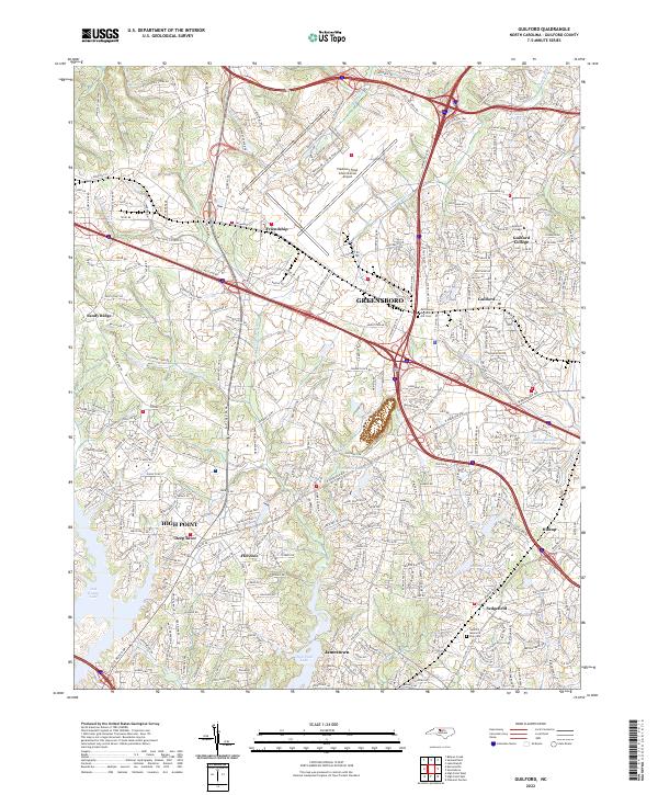 Guilford topographic map thumbnail