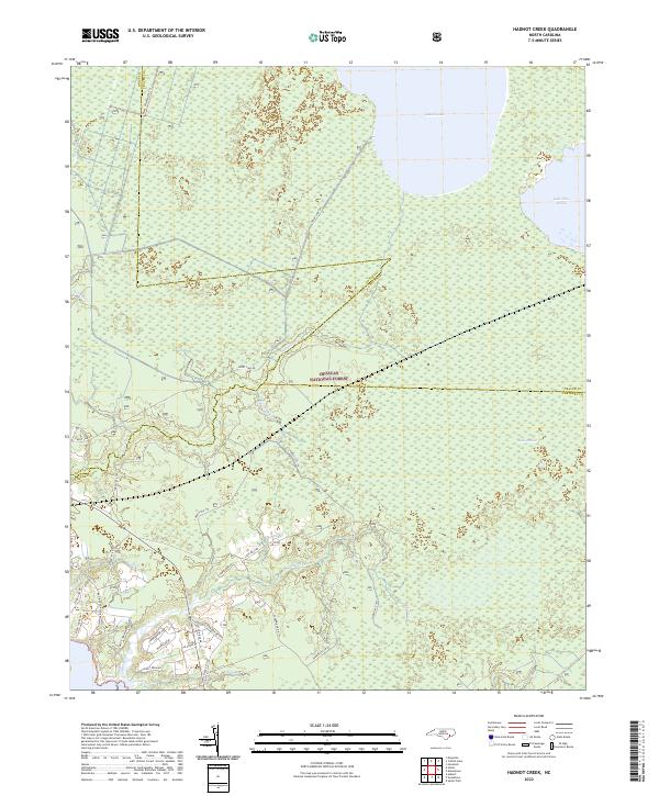 Hadnot Creek topographic map thumbnail