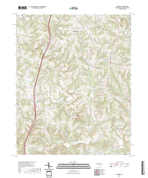 Harmony topographic map thumbnail