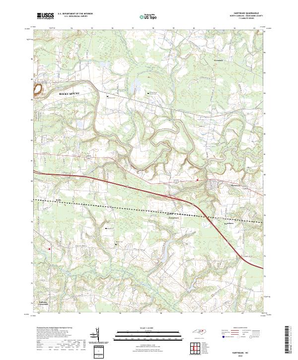 Hartsease topographic map thumbnail