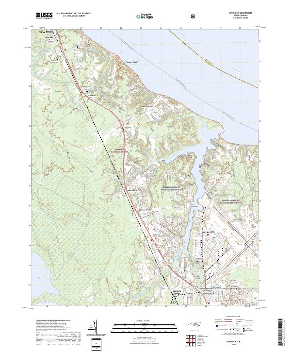 Havelock topographic map thumbnail