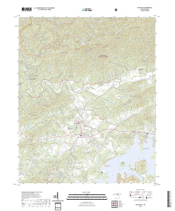 Hayesville topographic map thumbnail