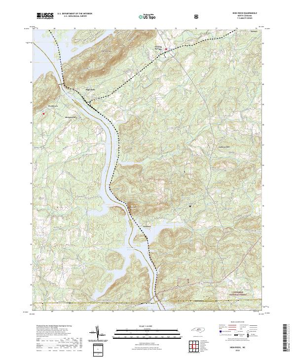 High Rock topographic map thumbnail