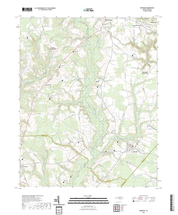 Hobgood topographic map thumbnail
