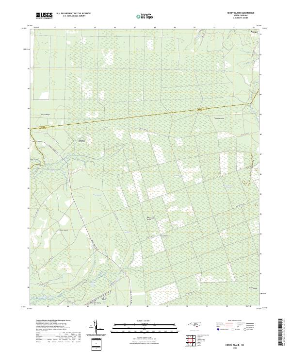 Honey Island topographic map thumbnail