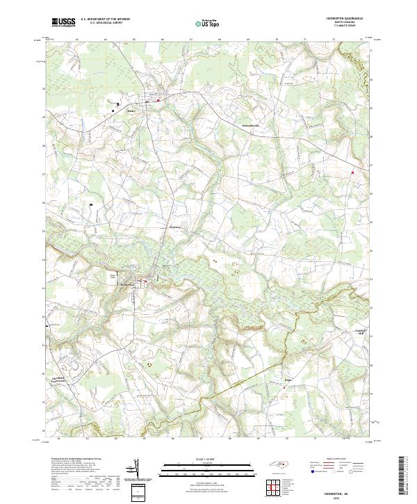 Hookerton topographic map thumbnail
