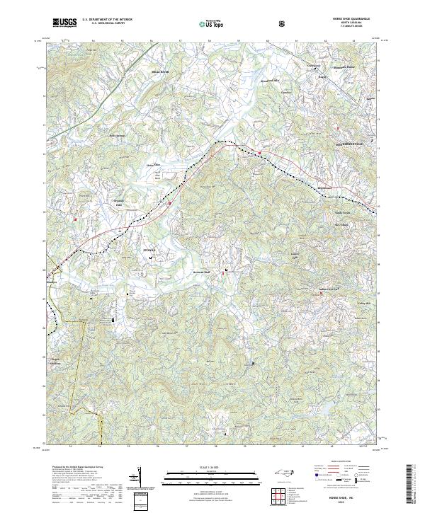 Horse Shoe topographic map thumbnail