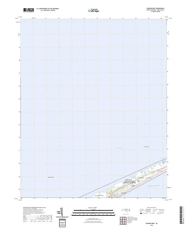 Howard Reef topographic map thumbnail