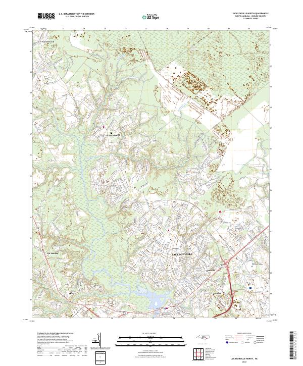 Jacksonville North topographic map thumbnail