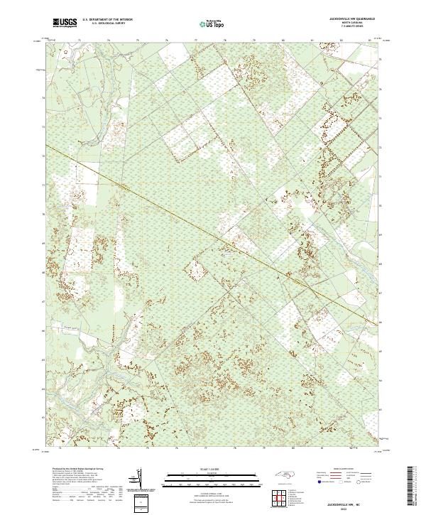 Jacksonville NW topographic map thumbnail