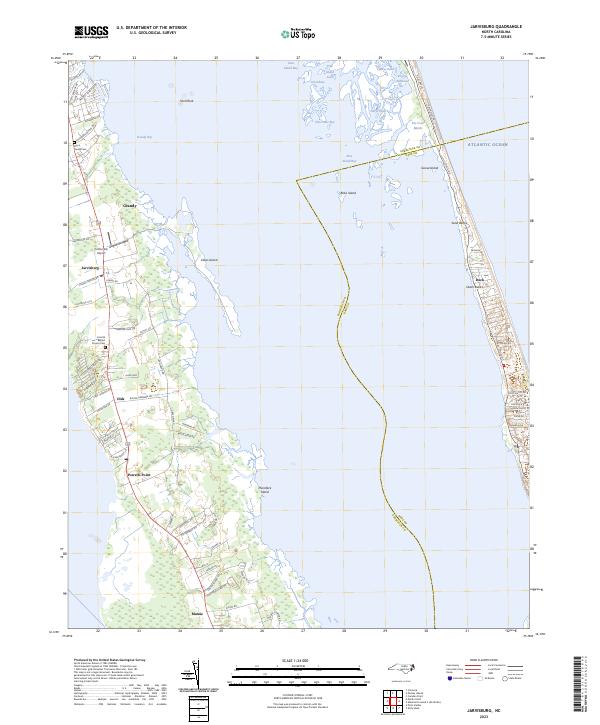 Jarvisburg topographic map thumbnail