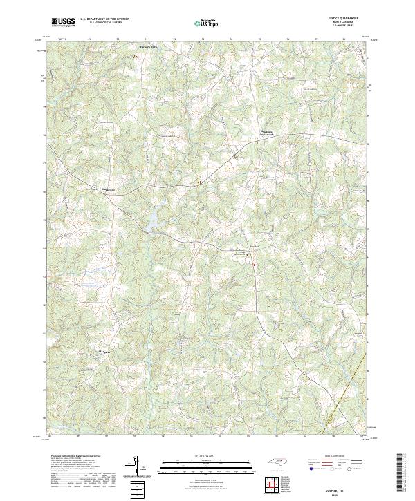 Justice topographic map thumbnail