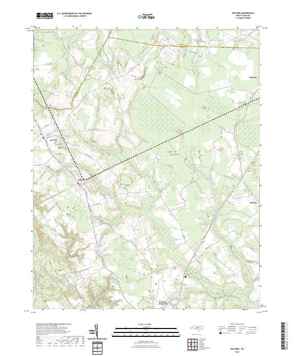 Kelford topographic map thumbnail