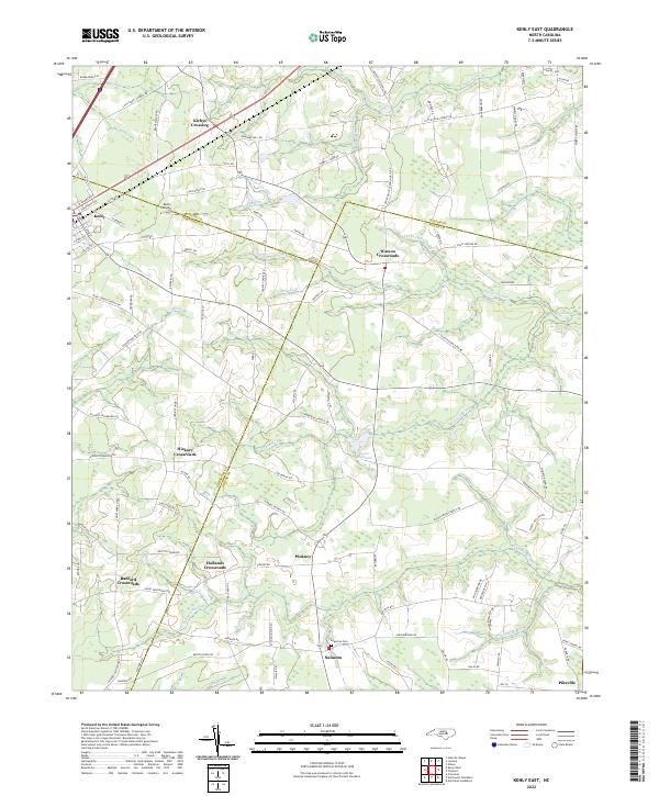 Kenly East topographic map thumbnail