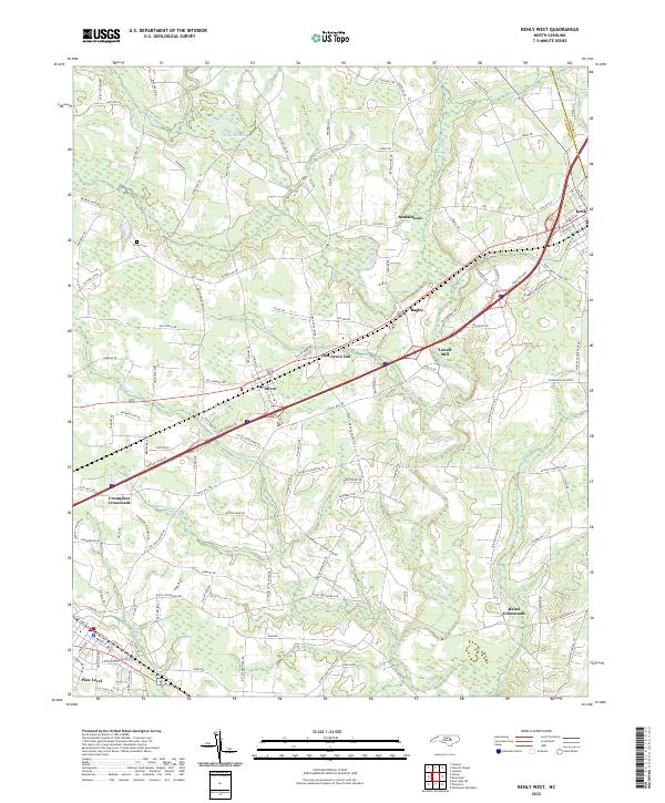 Kenly West topographic map thumbnail