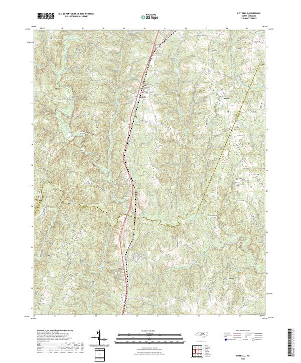 Kittrell topographic map thumbnail