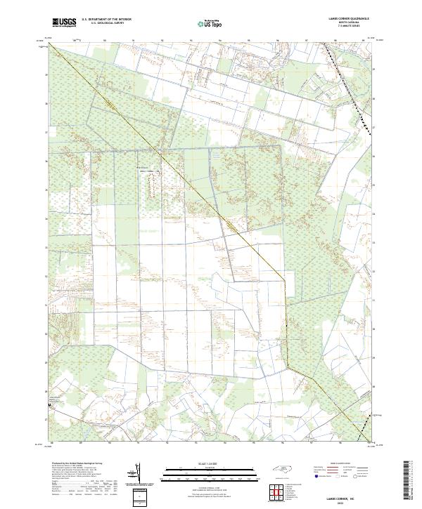 Lambs Corner topographic map thumbnail